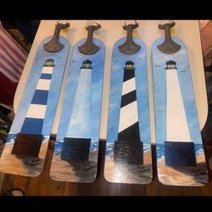 Hand Painted Fan Blades by my dad